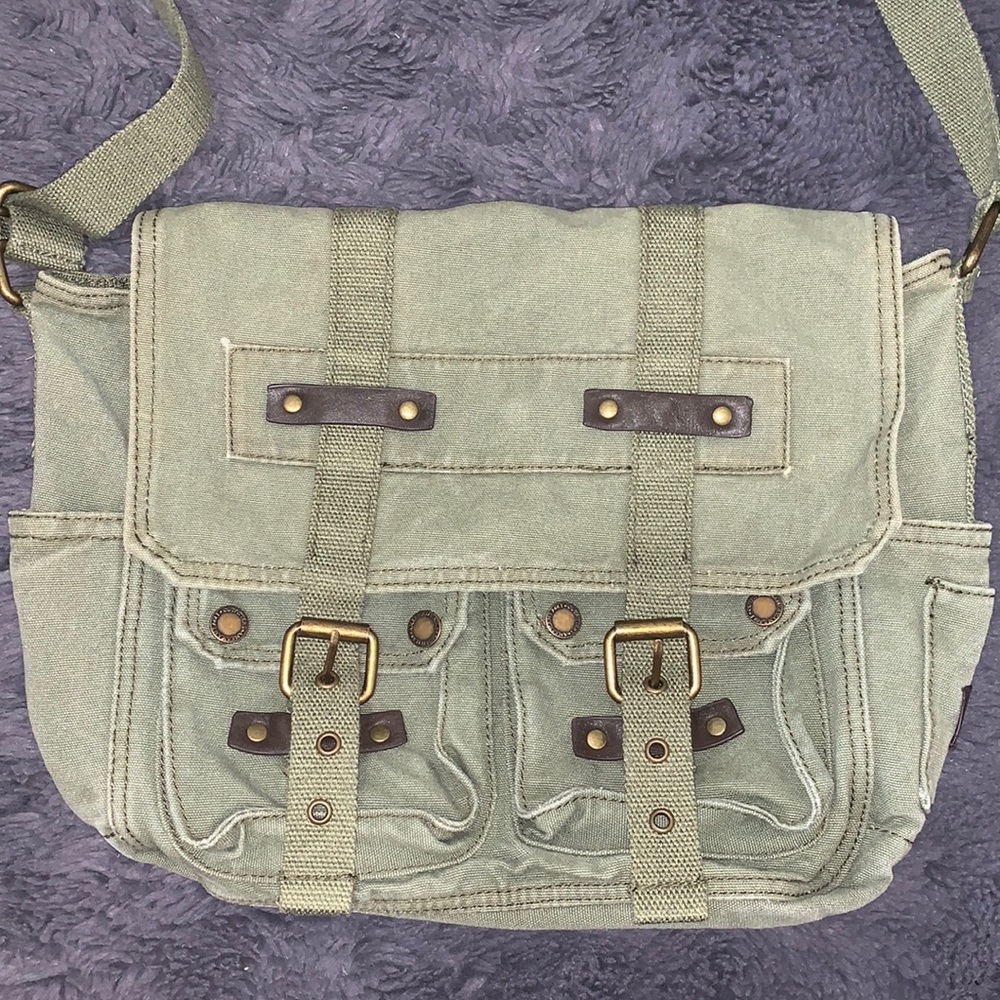 American eagle olive green satchel
